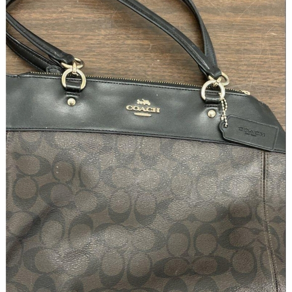Coach Black and Brown Shoulder Bag